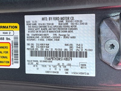 2021 Ford Mustang EcoBoost Premium