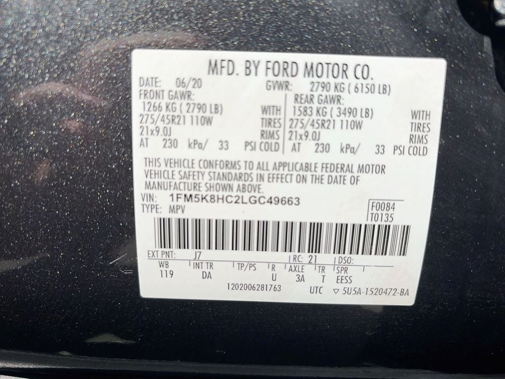 2020 Ford Explorer Platinum