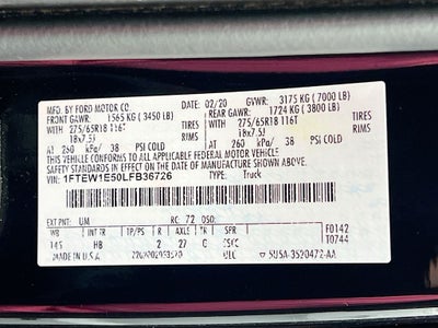 2020 Ford F-150 LARIAT