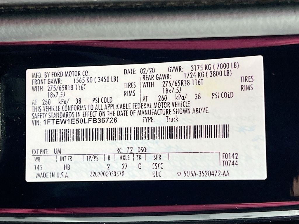 2020 Ford F-150 LARIAT