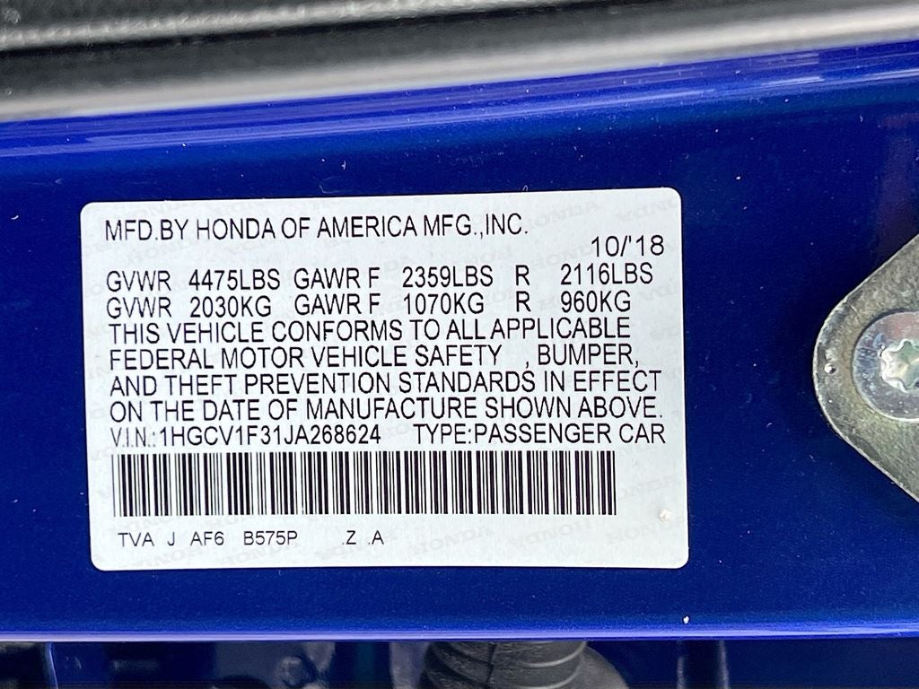 2018 Honda Accord Sport 1.5T