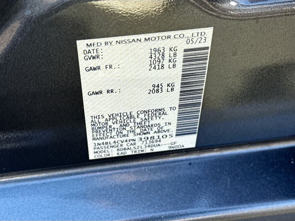 2023 Nissan Altima 2.5 SR