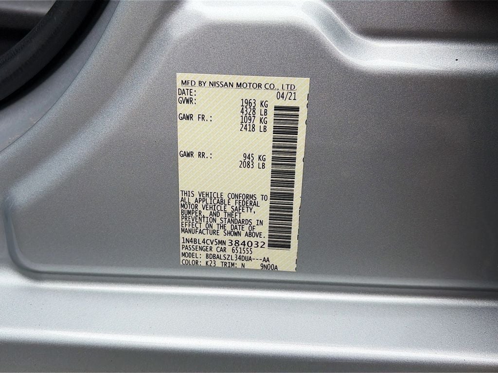 2021 Nissan Altima 2.5 SR