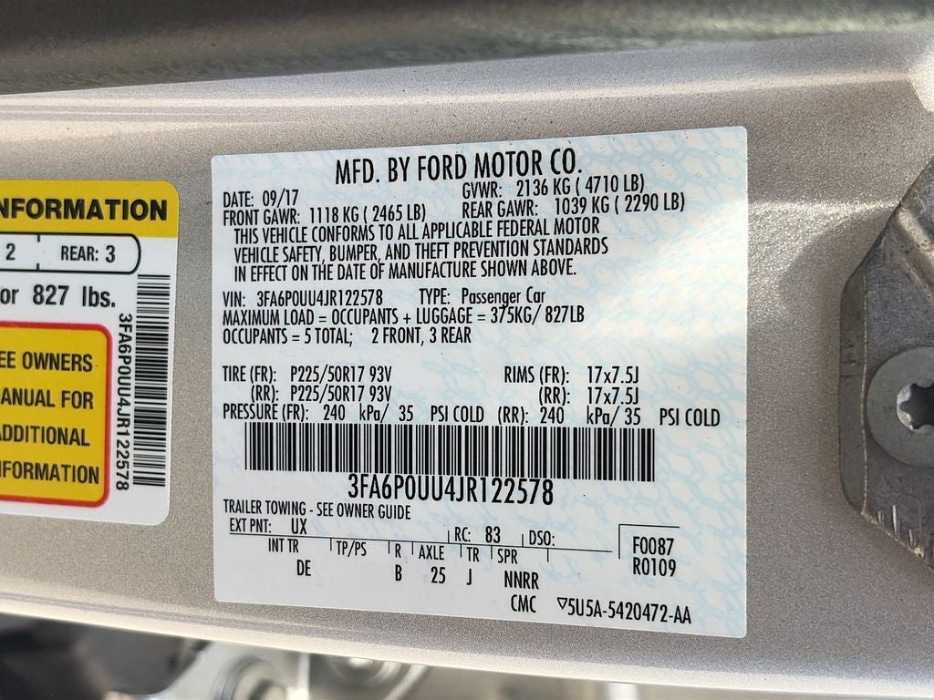 2018 Ford Fusion Hybrid S