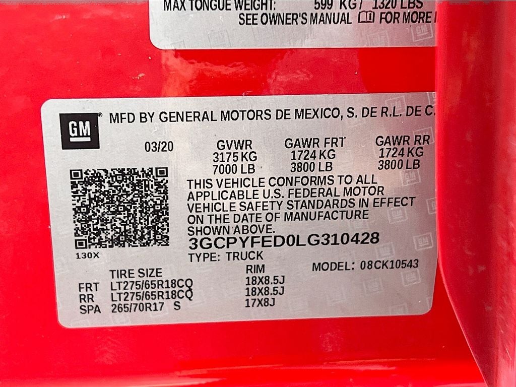 2020 Chevrolet Silverado LT Trail Boss