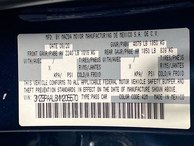 2021 Mazda Mazda3 2.5 S