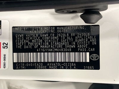 2021 Toyota Camry SE