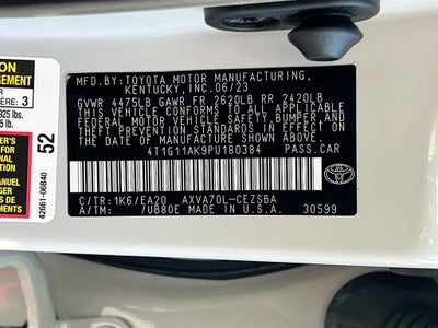 2023 Toyota Camry SE