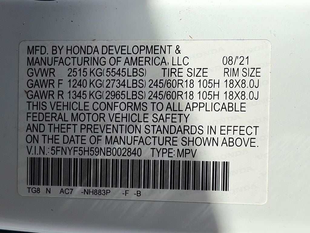 2022 Honda Pilot EX-L