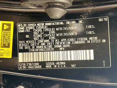2019 Toyota Highlander XLE