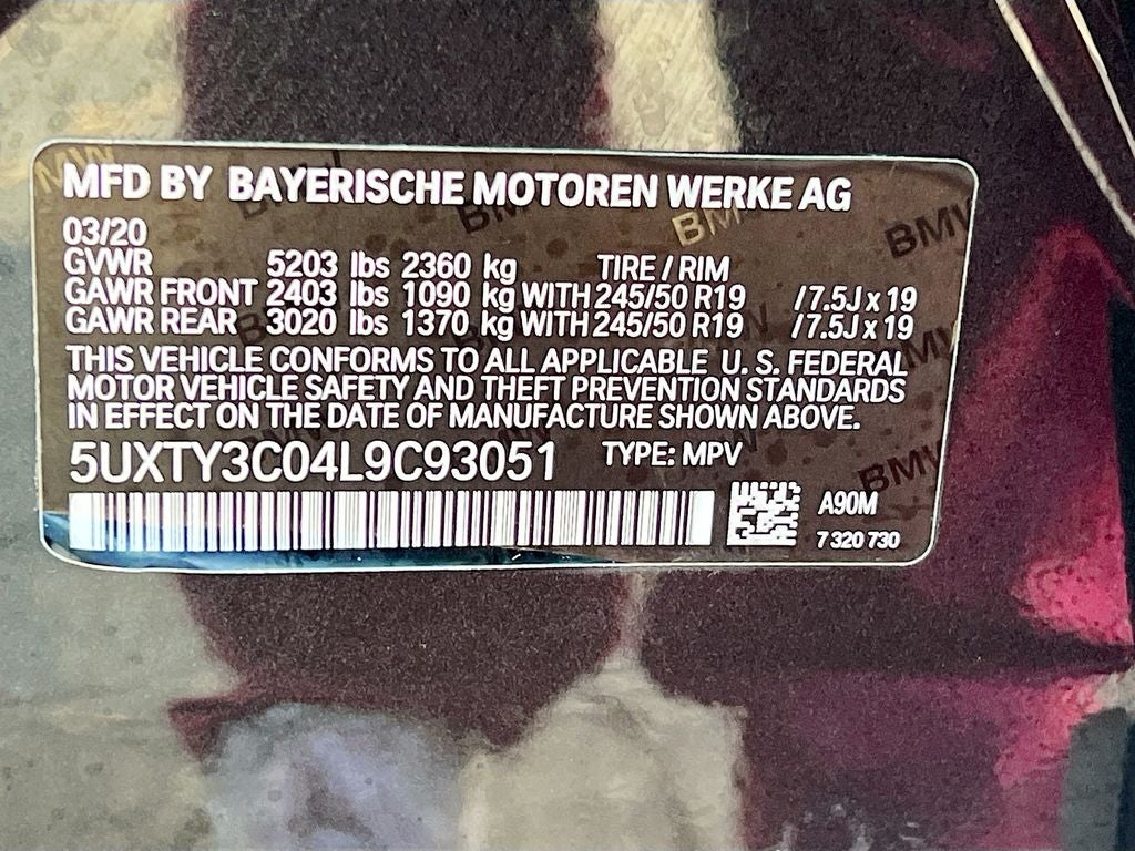 2020 BMW X3 sDrive30i
