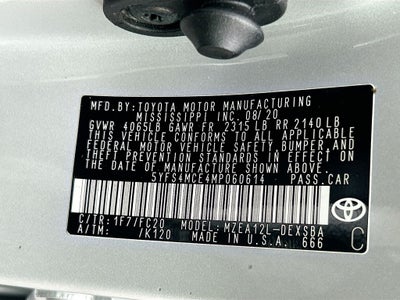 2021 Toyota Corolla SE