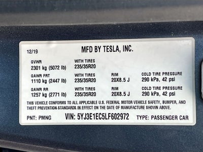 2020 Tesla Model 3 Performance