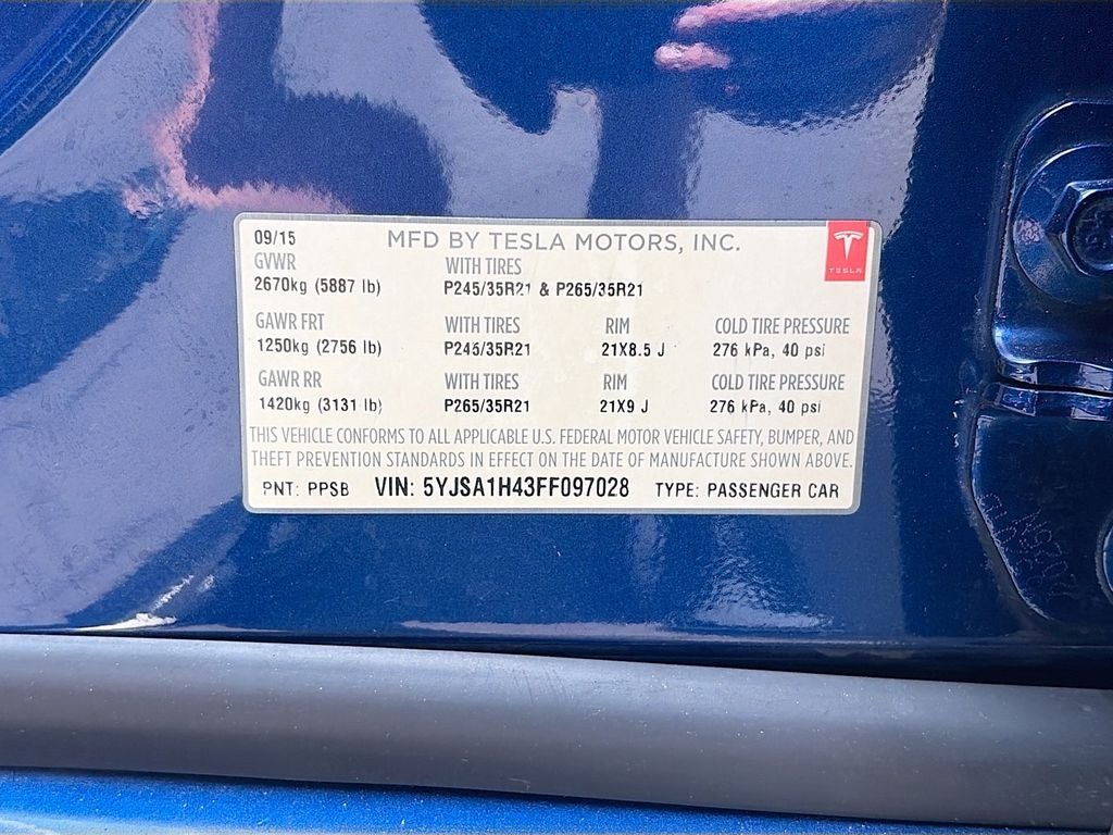 2015 Tesla Model S P85D