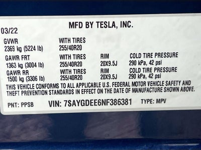 2022 Tesla Model Y Long Range