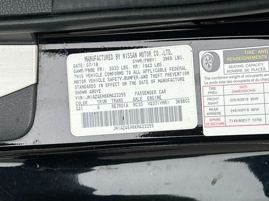 2019 Nissan 370Z Auto