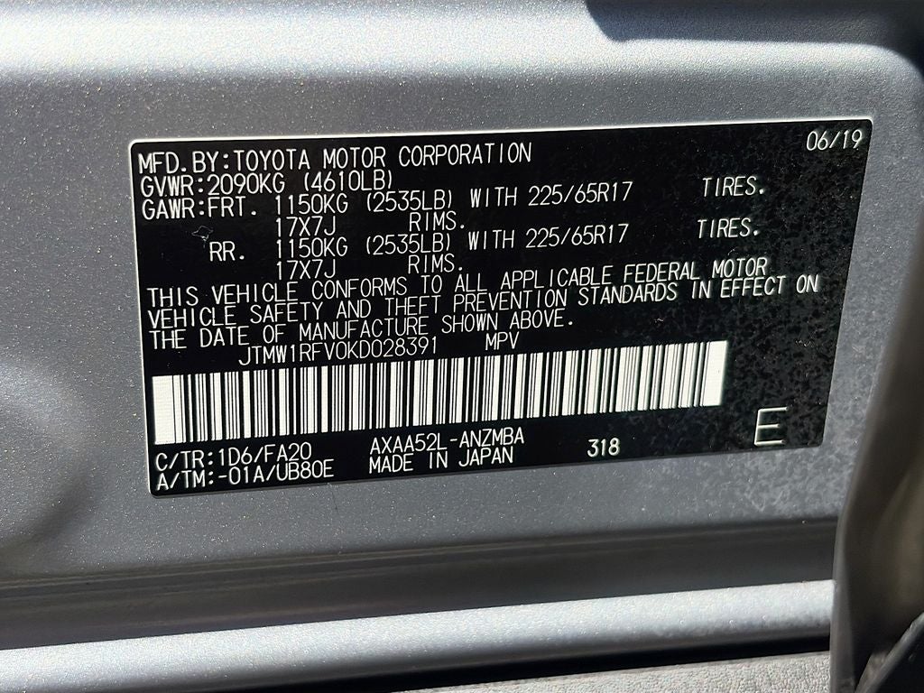 2019 Toyota RAV4 XLE